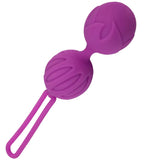 Boules de Geisha chinoises en silicone - Taille S - Violet | Adrien Lastic
